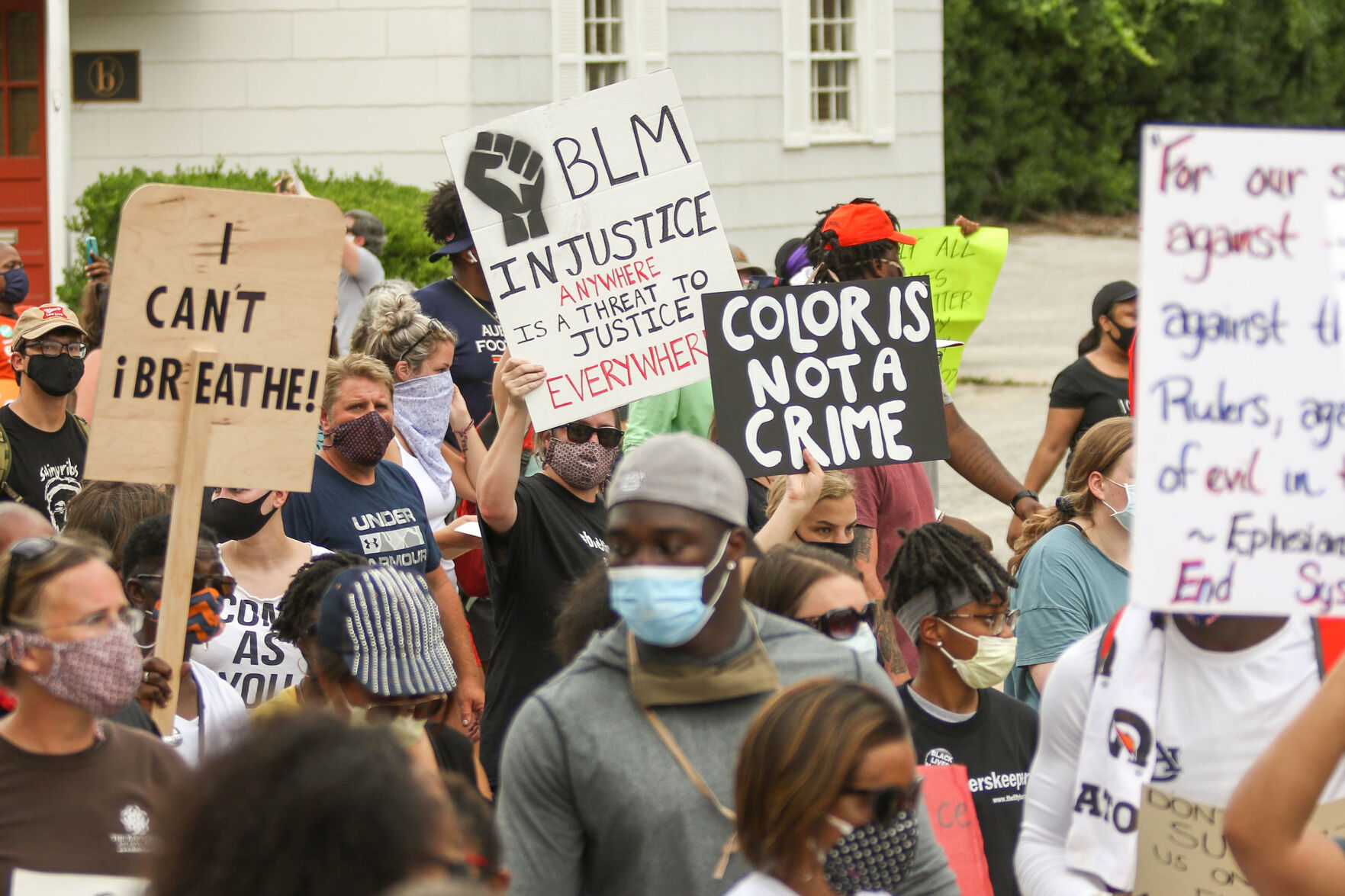 Auburn Students & Community for Change protest and march